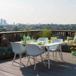 Hartman Sophie Studio Sitzgruppe Sessel 5tlg Tisch 170cm Weiß -Garten Leben 939557 4