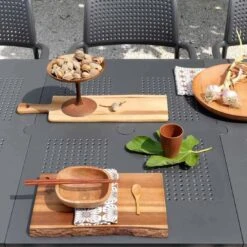 Nardi Bora Gartenmöbelset 7-tlg. Kunststoff Anthrazit 10 Nardi Bora Gartenmöbelset 7-tlg. Kunststoff Anthrazit -Garten Leben 939656 2