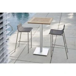 Stern Barny Garten-Barstuhl Edelstahl/Textilene Edelstahl/Silbergrau -Garten Leben 940767 12