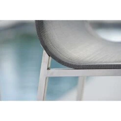 Stern Barny Garten-Barstuhl Edelstahl/Textilene Edelstahl/Silbergrau -Garten Leben 940767 4