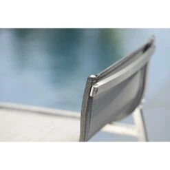 Stern Barny Garten-Barstuhl Edelstahl/Textilene Edelstahl/Silbergrau -Garten Leben 940767 6