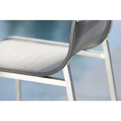 Stern Barny Garten-Barstuhl Edelstahl/Textilene Edelstahl/Silbergrau -Garten Leben 940767 7