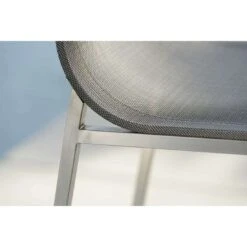 Stern Barny Garten-Barstuhl Edelstahl/Textilene Edelstahl/Silbergrau -Garten Leben 940767 8