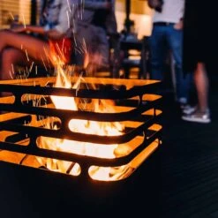 Höfats CUBE Feuerkorb Corten-Stahl Rostig -Garten Leben 961040 5