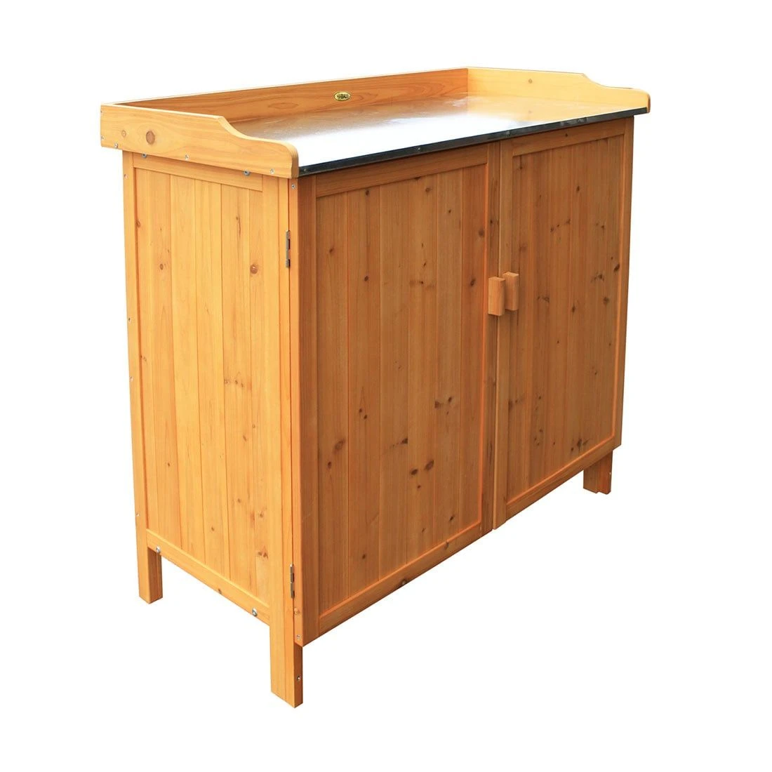 Habau Gartentisch/Pflanztisch Mit Unterschrank Spießtanne Braun 3 Habau Gartentisch/Pflanztisch Mit Unterschrank Spießtanne Braun