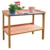 Habau Pflanztisch Mit Verzinkter Arbeitsplatte Holz/Blech Braun 1 Habau Pflanztisch Mit Verzinkter Arbeitsplatte Holz/Blech Braun -Garten Leben 970313 1