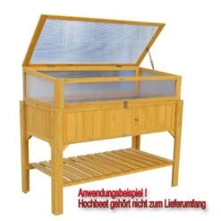 Habau Aufsatz Für Hochbeet Hemlocktanne/Kunststoffglas Braun 5 Habau Aufsatz Für Hochbeet Hemlocktanne/Kunststoffglas Braun -Garten Leben 970423 2
