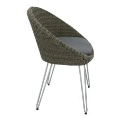 OUTLIV. Sagres Gartenstuhl Stahl/Geflecht Natural Kubu Grey/Royal Anthrazit -Garten Leben 987726 4