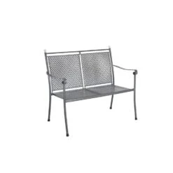 Royal Garden Excelsior Gartenbank 109,5cm Streckmetall Eisengrau