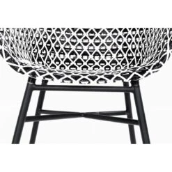 Hartman Delphine Gartensessel Aluminium/Geflecht Schwarz/Schwarz-Weiß -Garten Leben 991796 3