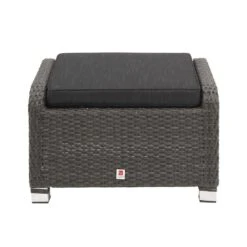 LC Garden Barcelona Hocker Aluminium/Geflecht Grau Mix/Schwarz -Garten Leben 997087 4