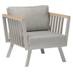 Acamp Gondola Loungeset 4-tlg. Mit Tisch 110x60 Cm Taupe/Grau -Garten Leben acamp gondola loungeset 4 tlg mit tisch 110x60 cm 1434557 5