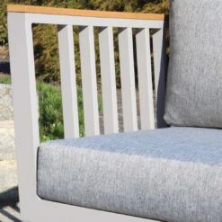 Acamp Gondola Loungeset 4-tlg. Mit Tisch 110x60 Cm Taupe/Grau -Garten Leben acamp gondola loungeset 4 tlg mit tisch 110x60 cm 1434557 7