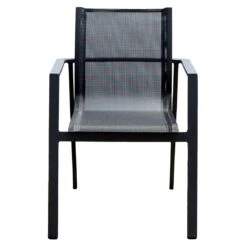 Acamp Hollywood Stapelsessel Aluminium/Textilene Anthrazit/Nero -Garten Leben acamp hollywood stapelsessel aluminium textilene 1434623 2