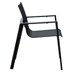 Acamp Hollywood Stapelsessel Aluminium/Textilene Anthrazit/Nero -Garten Leben acamp hollywood stapelsessel aluminium textilene 1434623 3