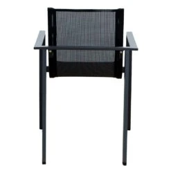 Acamp Hollywood Stapelsessel Aluminium/Textilene Anthrazit/Nero -Garten Leben acamp hollywood stapelsessel aluminium textilene 1434623 4