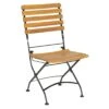 Acamp Lindau Biergarten-Klappstuhl Eisen/Akazie Schwarz/Akazie