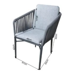 Acamp Manhattan Gartensessel Aluminium/Rope/Polster Anthrazit/Silbergrau 17 Acamp Manhattan Gartensessel Aluminium/Rope/Polster Anthrazit/Silbergrau -Garten Leben acamp manhattan diningsessel aluminium rope polster 1258447 8