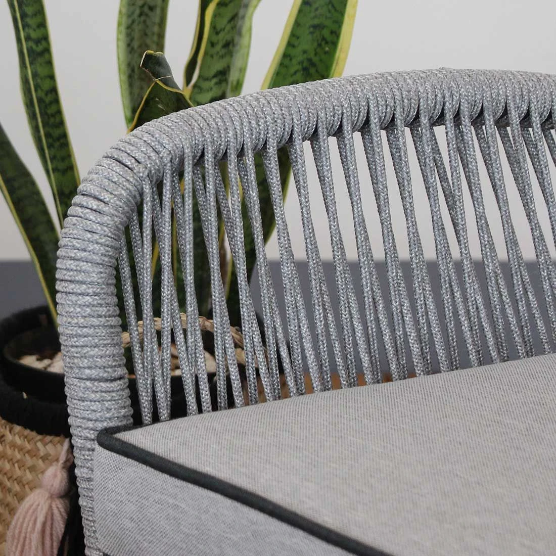 Acamp München Loungeset 4-tlg. Akazie/Rope Natur/Hellgrau 6 Acamp München Loungeset 4-tlg. Akazie/Rope Natur/Hellgrau – Bild 4