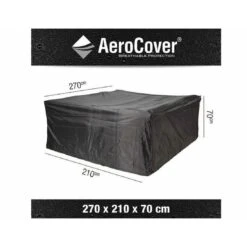 AeroCover Gartenmöbel-Set Schutzhülle 270x210x70cm Polyester Uni Anthrazit -Garten Leben aero cover loungesethulle 270x210x70cm rechteckig 7