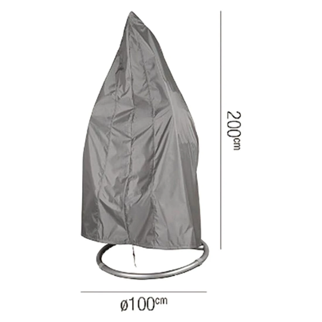 AeroCover Schutzhülle Für Hängekorb Ø100x200 Polyester Uni Anthrazit 3 AeroCover Schutzhülle Für Hängekorb Ø100x200 Polyester Uni Anthrazit