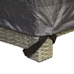 AeroCover Schutzhülle Für Ecklounge 270x270x100x70cm Polyester Uni Anthrazit -Garten Leben aerocover loungesethulle 270x270x100x70cm l form 6
