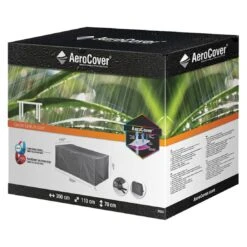 AeroCover Gartentisch Schutzhülle 200x110x70cm Polyester Uni Anthrazit -Garten Leben aerocover schutzhuelle fuer tische 200x110x70cm polyester 1351969 4