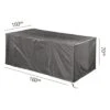 AeroCover Gartentisch Schutzhülle 160x100x70cm Polyester Uni Anthrazit -Garten Leben aerocover sitzgruppenhulle 160x110x70cm polyester 1102720 1