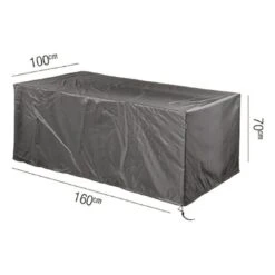 AeroCover Gartentisch Schutzhülle 160x100x70cm Polyester Uni Anthrazit