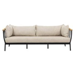 Apple Bee Condor Loungeset 5-tlg. Aluminium/Bee Wett Schwarz/Eiche Natur -Garten Leben apple bee condor sofagruppe 5 teilig aluminium bee wett 1356127 3