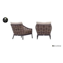 Apple Bee Milou Loungesessel Aluminium/Rope/Bee Wett Schwarz/Willow -Garten Leben apple bee milou lounge loungesessel aluminium rope bee wett black willow nature grey 1098551 4