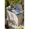 Best Beyond Need A Hand Gartenbox 102x46x88cm HPL Hellgrau/Zement -Garten Leben best beyond need a hand kissenbox 102x46x88cm hpl 1380844 1