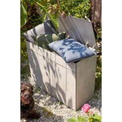 Best Beyond Need A Hand Gartenbox 102x46x88cm HPL Hellgrau/Zement