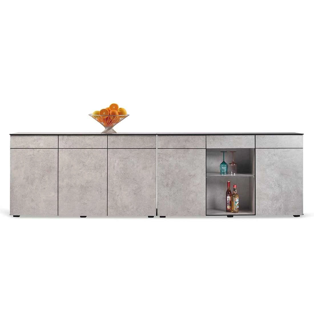 Best Beyond Need A Hand Sideboard 102x46x88cm Hellgrau/Zement 4 Best Beyond Need A Hand Sideboard 102x46x88cm Hellgrau/Zement – Bild 2