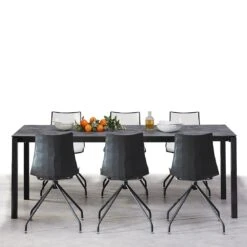 Best Gina Gartenstuhl Drehbar Stahl/Kunststoff Anthrazit/Off-White -Garten Leben best gina drehstuhl stahl kunststoff 1380866 4