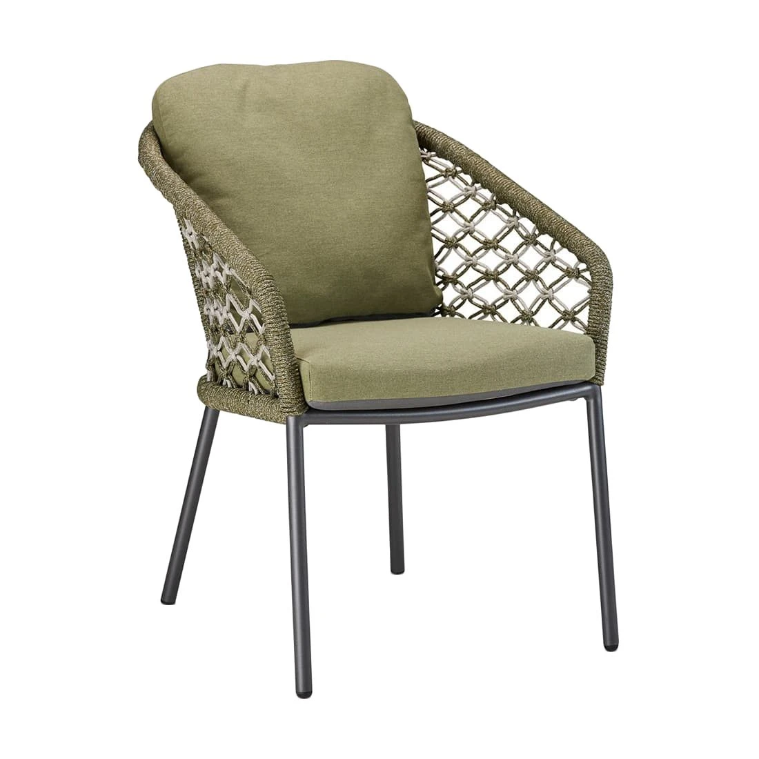 Best Mali Gartensessel Aluminium/Rope/Sunbrella Anthrazit/Grün-Melange 3 Best Mali Gartensessel Aluminium/Rope/Sunbrella Anthrazit/Grün-Melange