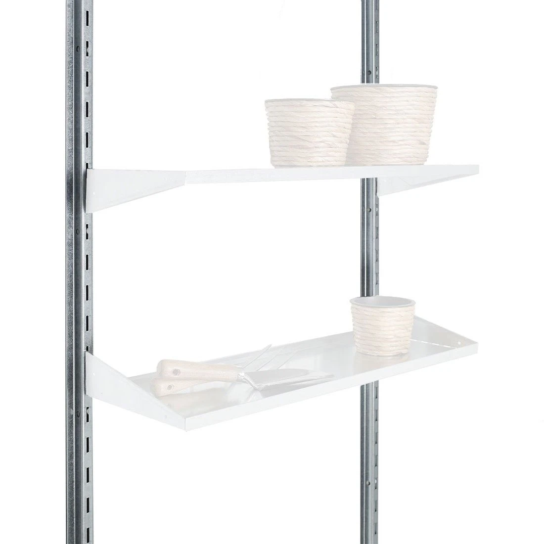 Biohort AvantGarde/HighLine/Panorama Regalsteher 2 Stück Silber 3 Biohort AvantGarde/HighLine/Panorama Regalsteher 2 Stück Silber