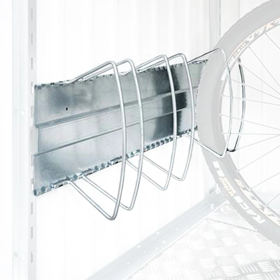 Biohort BikeHolder Fahrradständer Für 3 Fahrräder 72x10x33cm Silber 3 Biohort BikeHolder Fahrradständer Für 3 Fahrräder 72x10x33cm Silber