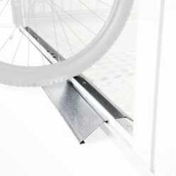 Biohort Bodenschwellen-Rampe Für Gerätehäuser 135x14,5cm Silber