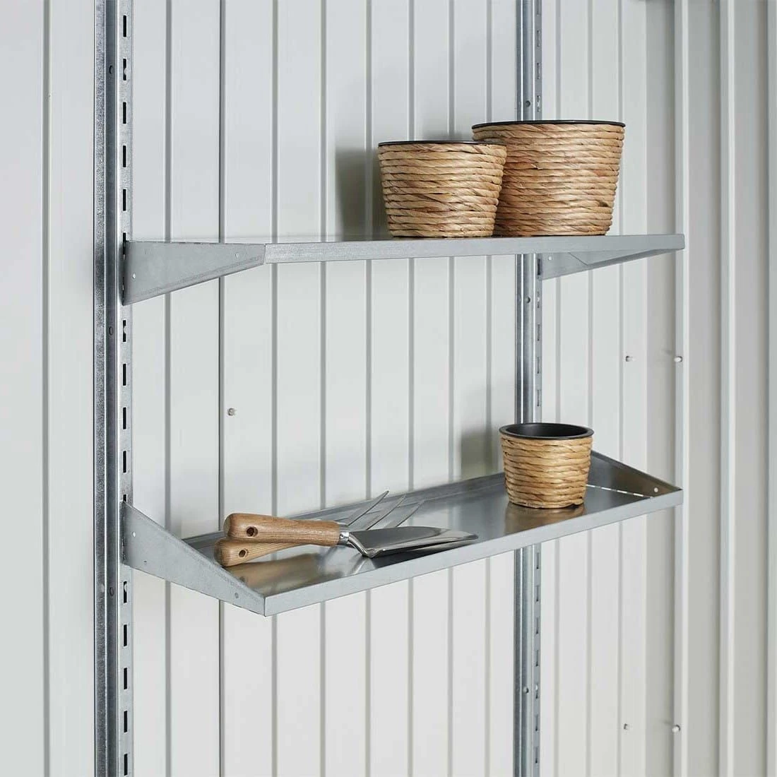 Biohort Europa/Geräteschrank Regalsteher 2 Stk 4x4x173 Cm 4 Biohort Europa/Geräteschrank Regalsteher 2 Stk 4x4x173 Cm – Bild 2