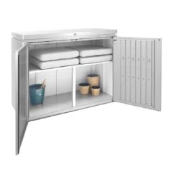 Biohort Highboard Zwischenboden Silber -Garten Leben biohort highboard zwischenboden 4 tlg 78x30x53 5 cm 1332961 3