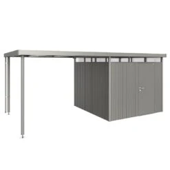 Biohort HighLine Seitendach 282x275x222cm Quarzgrau-Metallic