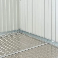 Biohort Neo Gerätehaus Bodenplatte Silber-Metallic