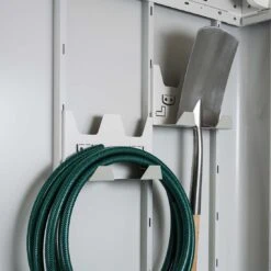 Biohort Neo Gerätehalter 28x10,4x17,2cm, 2 Stück Grau-weiß -Garten Leben biohort neo geraetehalter 28x10 4x17 2cm 2 stueck 1351045 2