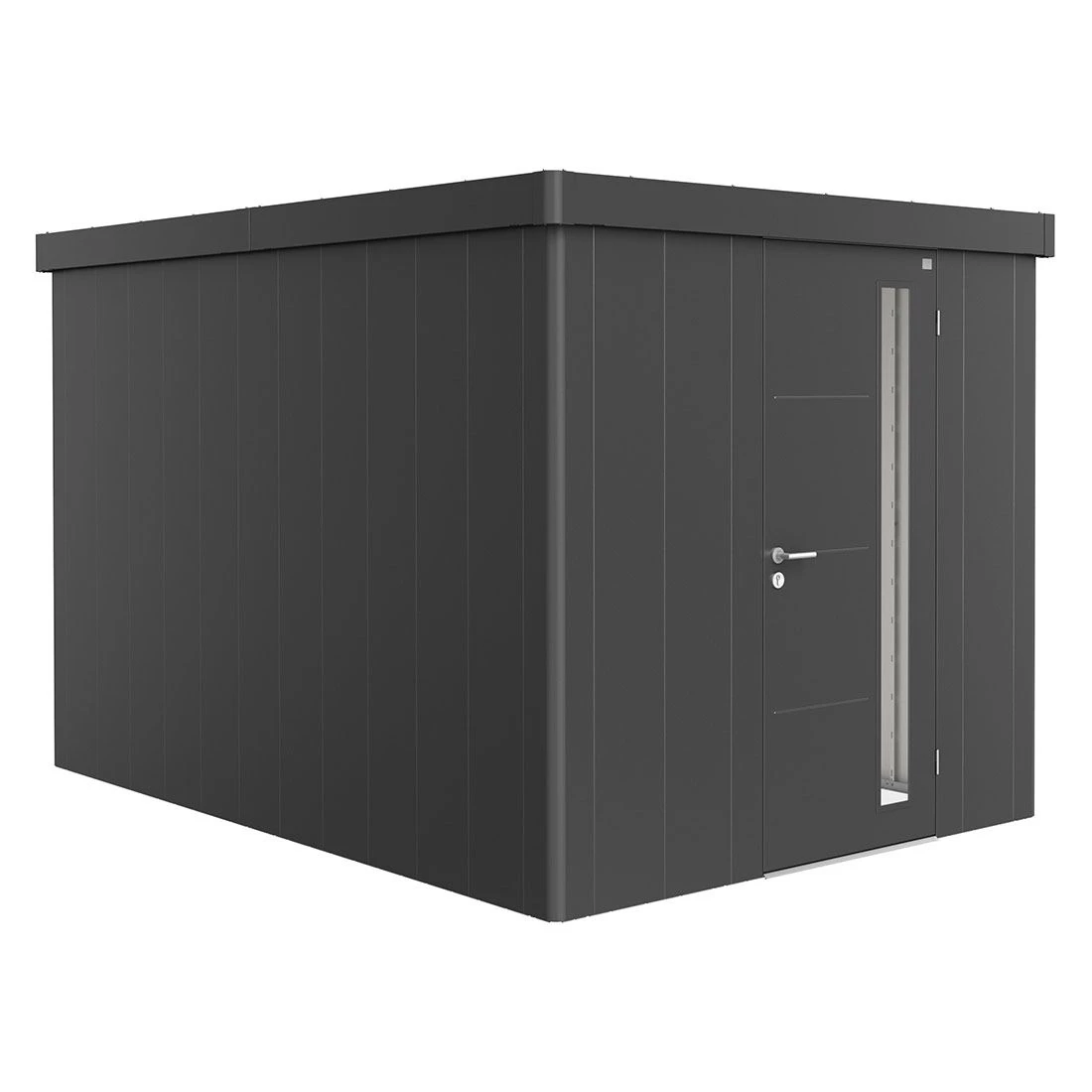 Biohort Neo Gerätehaus Standardtür Dunkelgrau-Metallic 3 Biohort Neo Gerätehaus Standardtür Dunkelgrau-Metallic