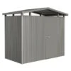 Biohort Panorama Gerätehaus Standardtür Quarzgrau-Metallic -Garten Leben biohort panorama geratehaus 273x158x227 cm 1344654 1