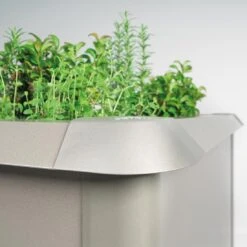 Biohort Schneckenschutz Hochbeet Quarzgrau-Metallic -Garten Leben biohort schneckenschutz fuer hochbeet 100x100cm stahl 1383781 3