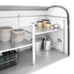 Biohort Storemax Zwischenboden Silber -Garten Leben biohort storemax zwischenboden 160x59 5x53 5 cm 1333027 2