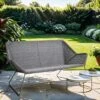 Cane-Line Breeze Gartensofa 154 Cm Stahl/Geflecht Light Grey -Garten Leben cane line breeze 2 sitzersofa 154cm stahl geflecht 1462959 1