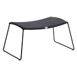 Cane-Line Breeze Hocker Stahl/Geflecht Black